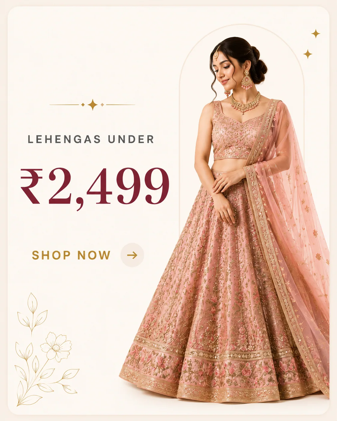 Lehengas under ₹2,499 — shop now