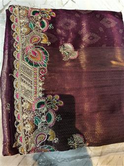 Silk Saree · Wine