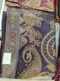 Ho Meena Zerkin Saree · Purple