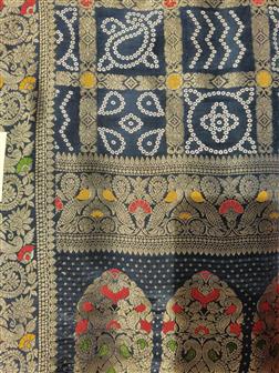 Ho Meena Zerkin Saree · Blue