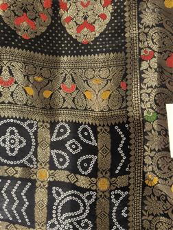 Ho Meena Zerkin Saree · Black