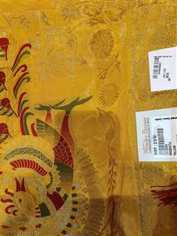 Ho Meena Zerkin Saree · Yellow