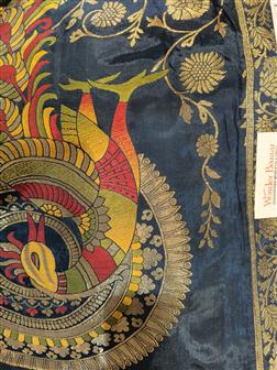 Ho Meena Zerkin Saree · Blue