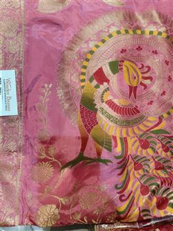 Ho Meena Zerkin Saree · Pink