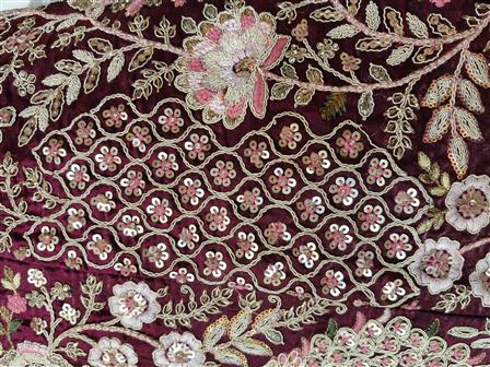 Lehenga · Maroon