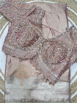 Fancy Saree · Peach