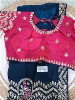 Saree · Navy Blue