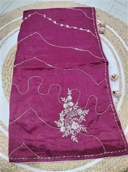 Fancy Saree · Mehroon