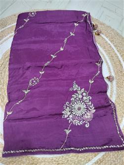 Fancy Saree · Wine