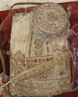 Lehenga Non Bridal · Cream