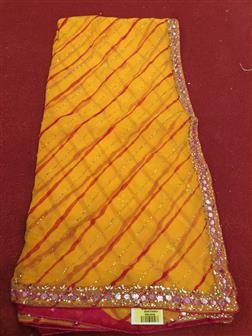 Chiffon Saree · Yellow